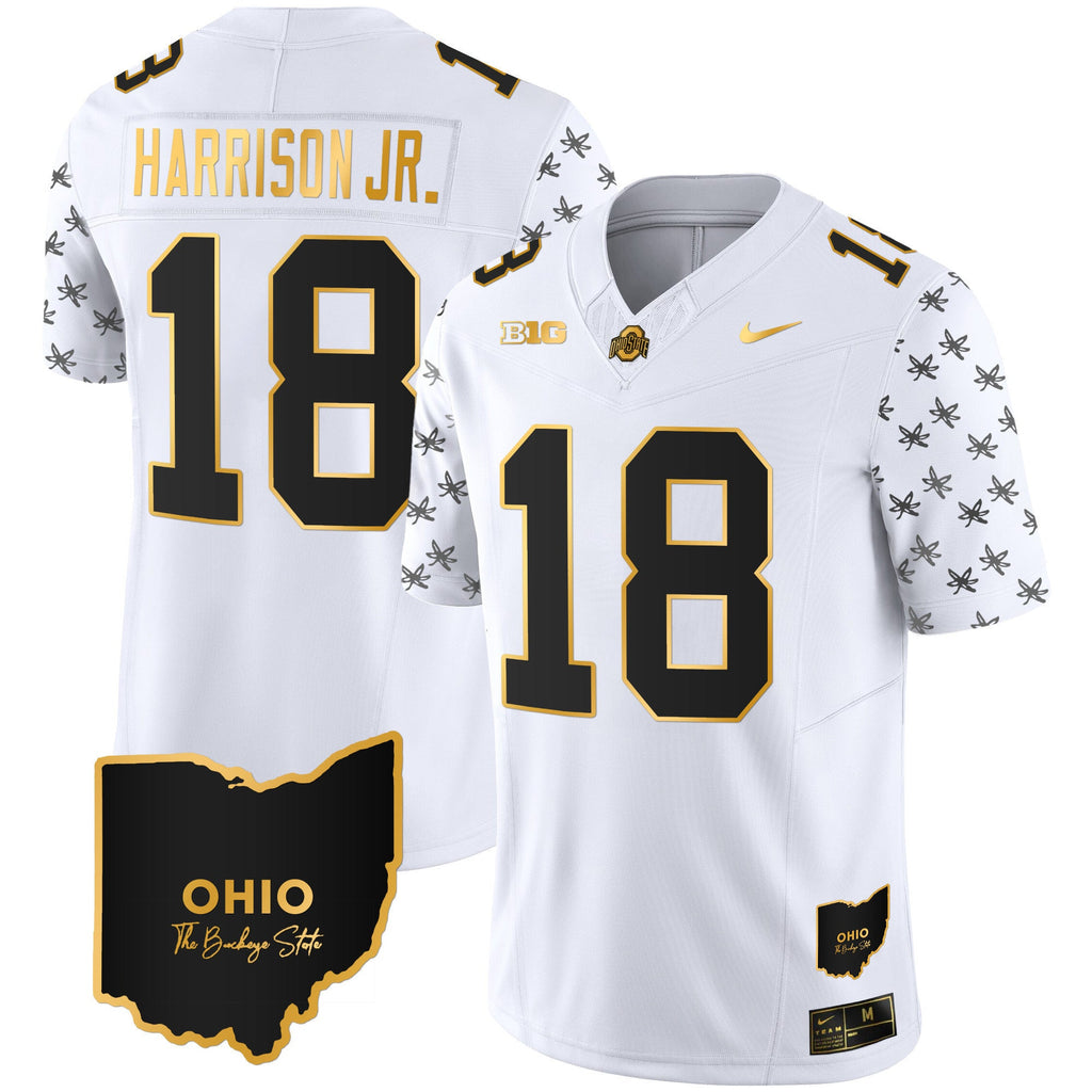 Men's Ohio State Buckeyes 2023 Alternate Gold Jersey - Stitched - image 29