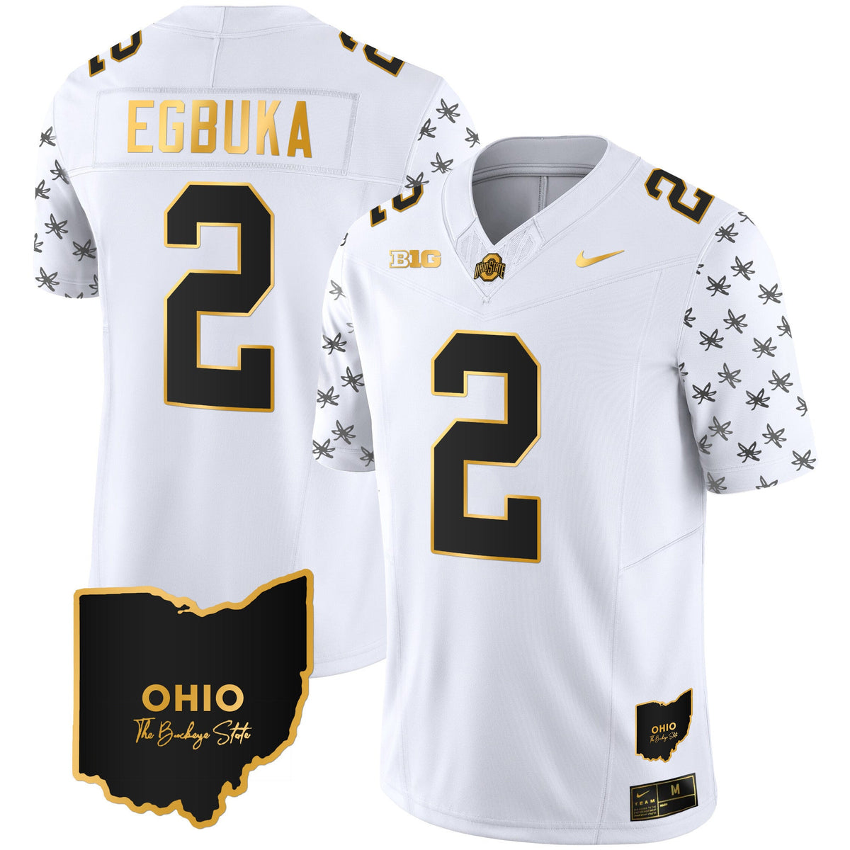 Men's Ohio State Buckeyes 2023 Alternate Gold Jersey - Stitched - image 32