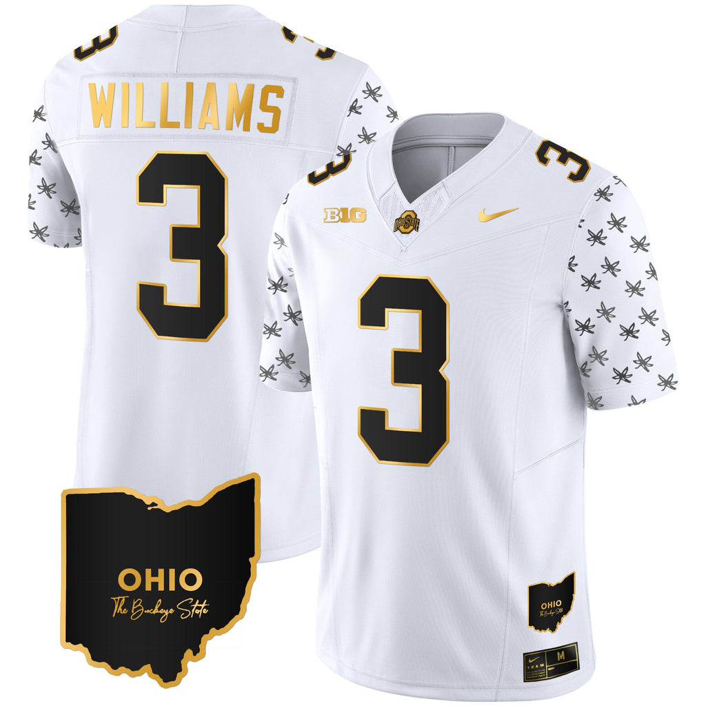 Men's Ohio State Buckeyes 2023 Alternate Gold Jersey - Stitched - image 34