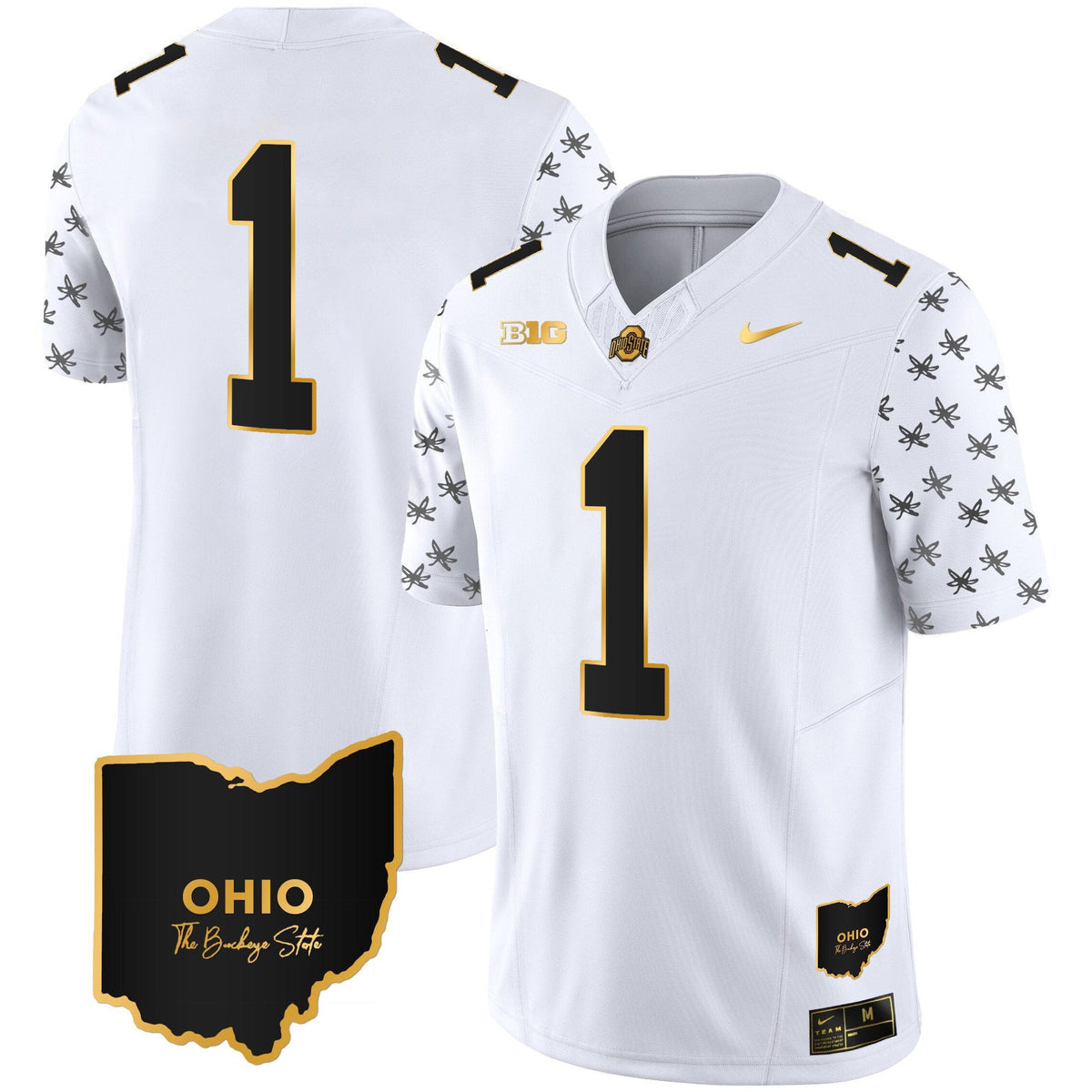 Men's Ohio State Buckeyes 2023 Alternate Gold Jersey - Stitched - image 35