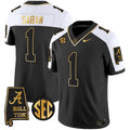 Men's Alabama Crimson Tide Vapor Gold Jersey V3 - Alabama Map - All Stitched - image 1