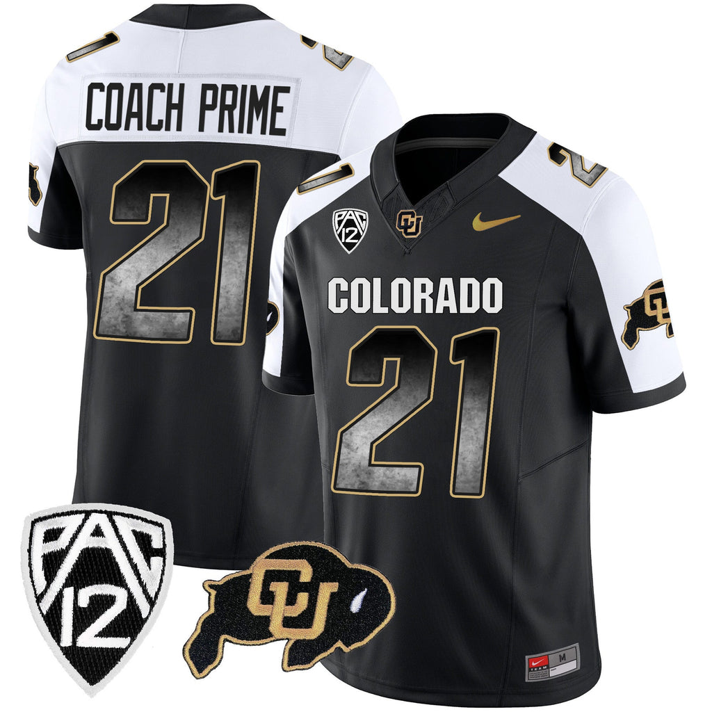 Men's Colorado Buffaloes Arch Smoke Vapor Jersey - All Stitched - image 6