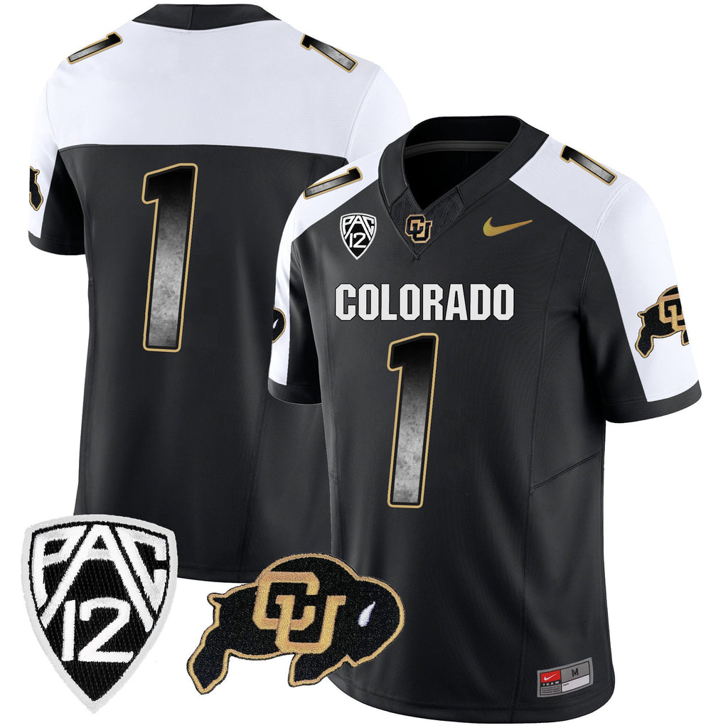 Men's Colorado Buffaloes Arch Smoke Vapor Jersey - All Stitched - image 7
