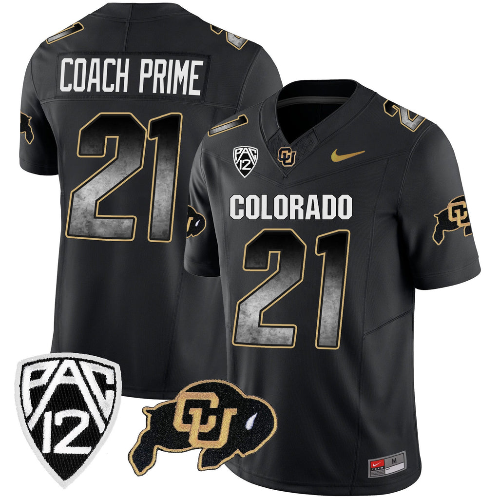 Men's Colorado Buffaloes Arch Smoke Vapor Jersey - All Stitched - image 13