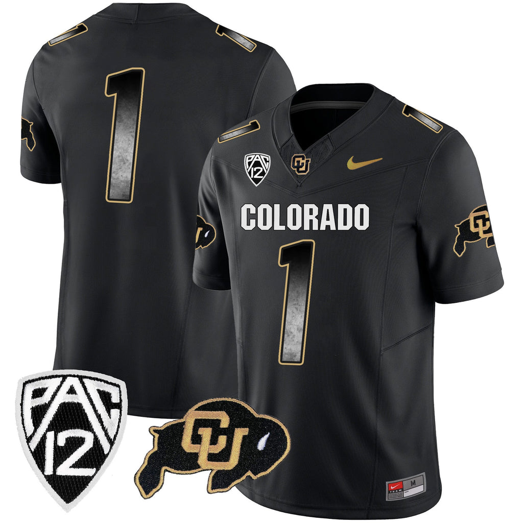 Men's Colorado Buffaloes Arch Smoke Vapor Jersey - All Stitched - image 14