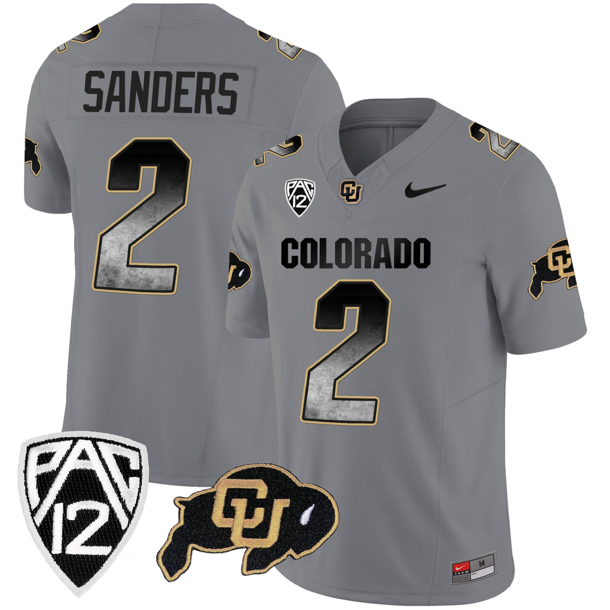 Men's Colorado Buffaloes Arch Smoke Vapor Jersey - All Stitched - image 22