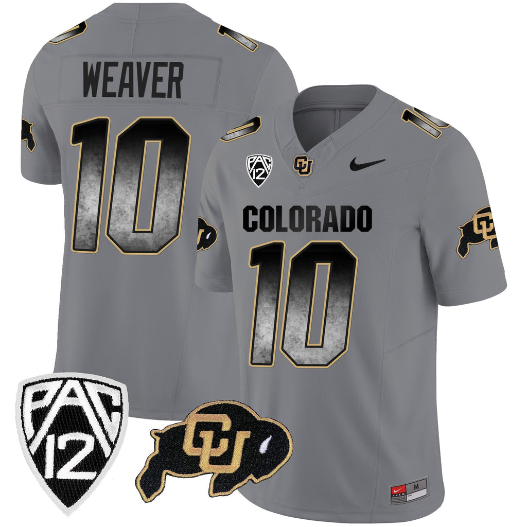 Men's Colorado Buffaloes Arch Smoke Vapor Jersey - All Stitched - image 26