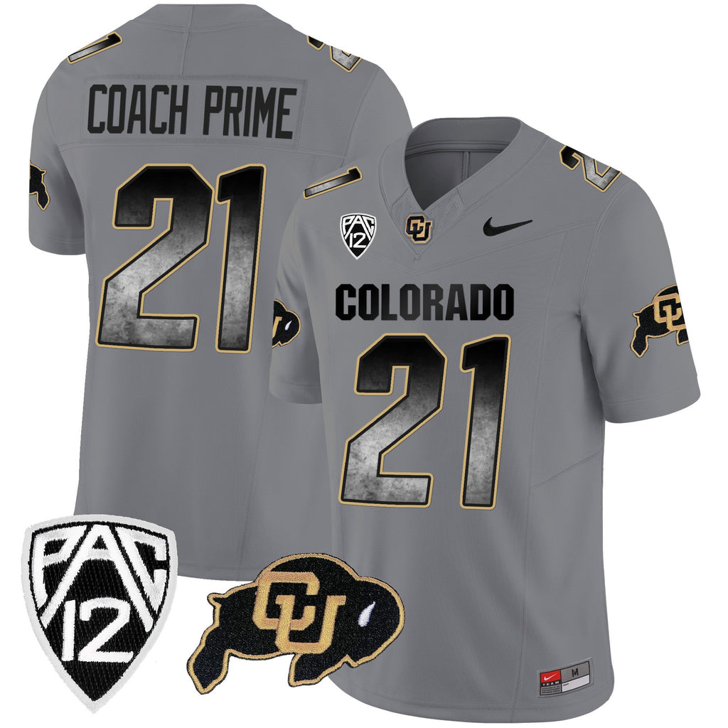 Men's Colorado Buffaloes Arch Smoke Vapor Jersey - All Stitched - image 27