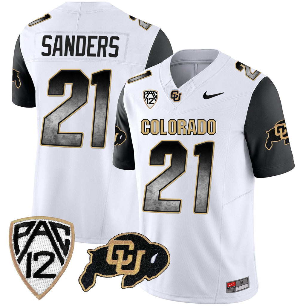 Men's Colorado Buffaloes Arch Smoke Vapor Jersey - All Stitched - image 38