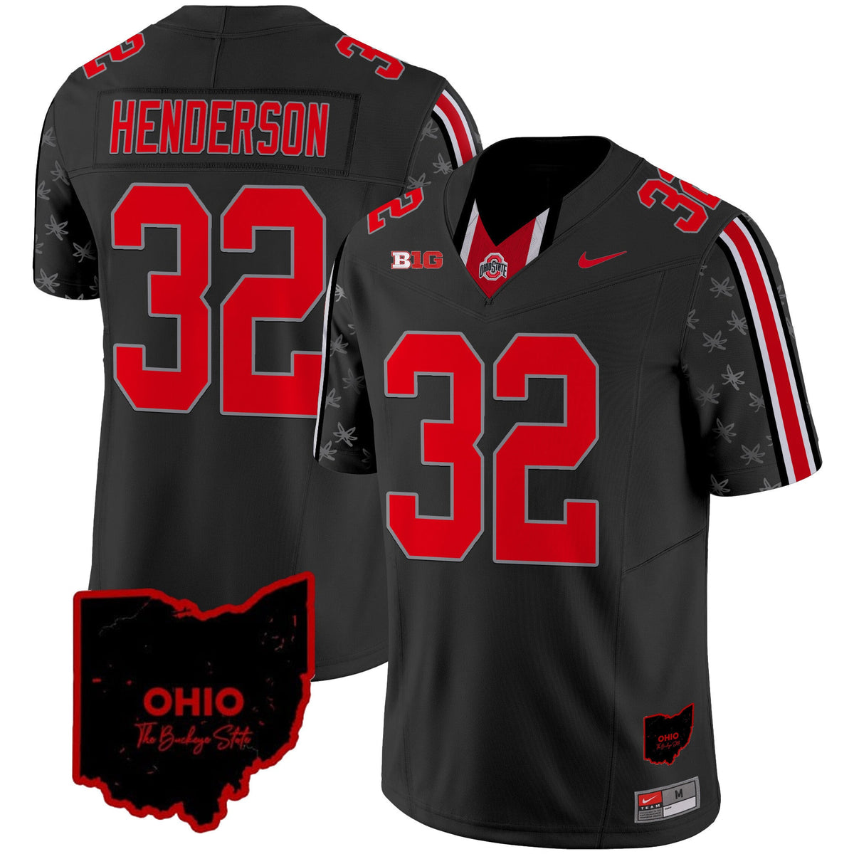 Men's Ohio State Buckeyes 2024 Home Patch Vapor Limited Jersey - All Stitched - image 1