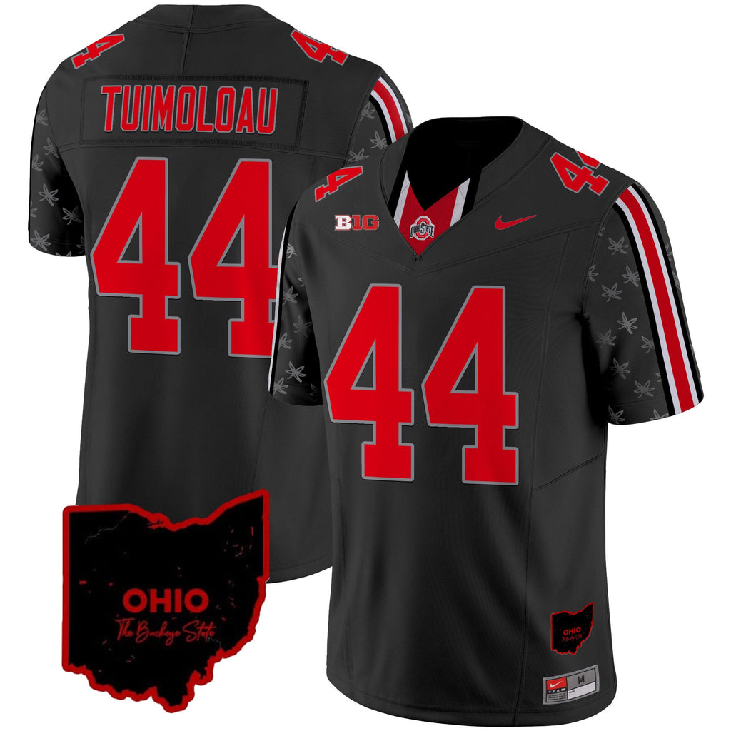 Men's Ohio State Buckeyes 2024 Home Patch Vapor Limited Jersey - All Stitched - image 2