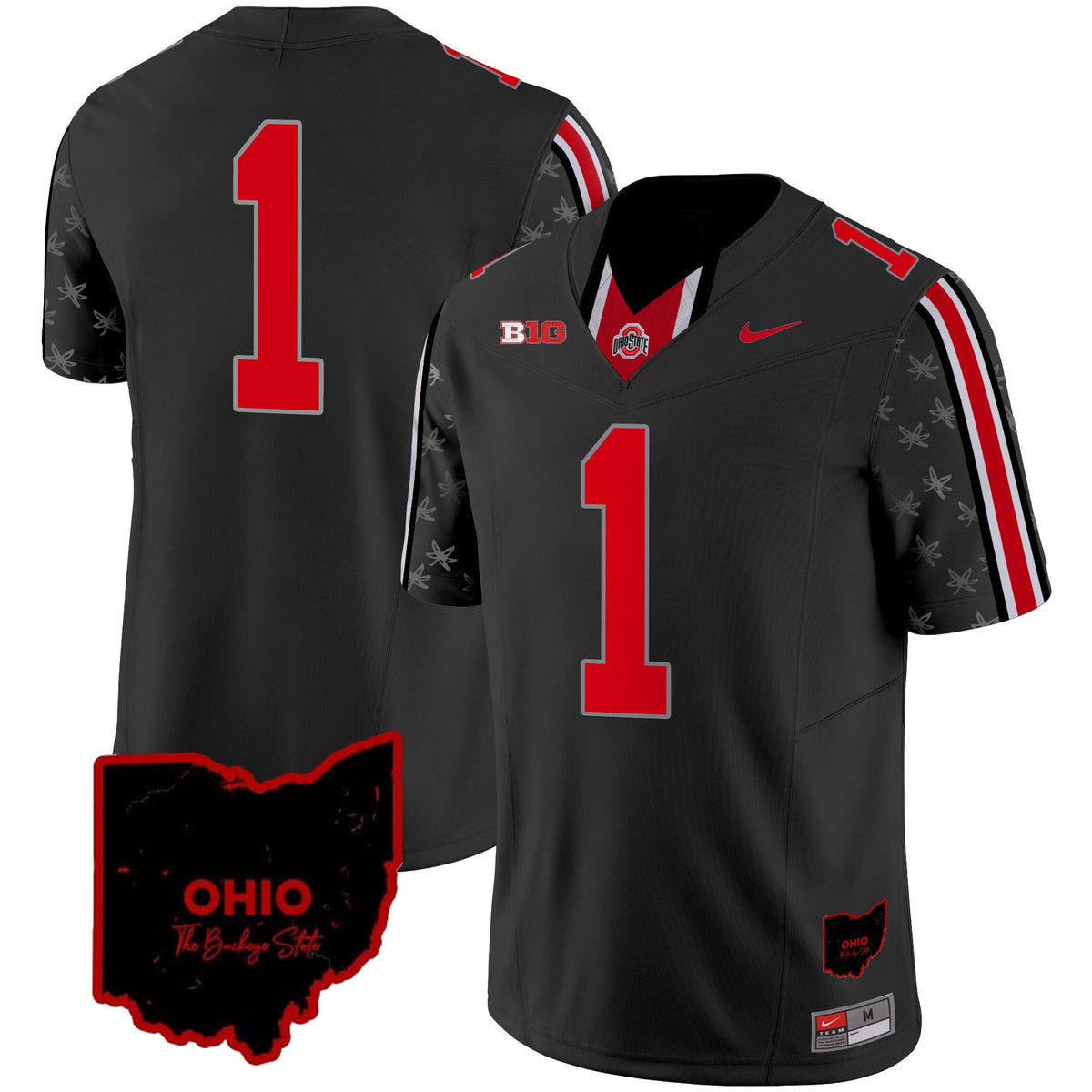 Men's Ohio State Buckeyes 2024 Home Patch Vapor Limited Jersey - All Stitched - image 7