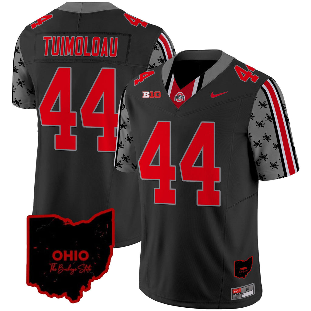 Men's Ohio State Buckeyes 2024 Home Patch Vapor Limited Jersey - All Stitched - image 16