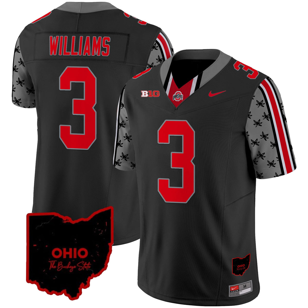 Men's Ohio State Buckeyes 2024 Home Patch Vapor Limited Jersey - All Stitched - image 20