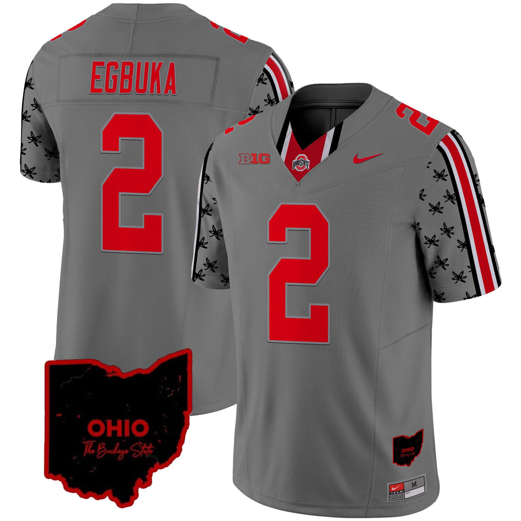Men's Ohio State Buckeyes 2024 Home Patch Vapor Limited Jersey - All Stitched - image 26
