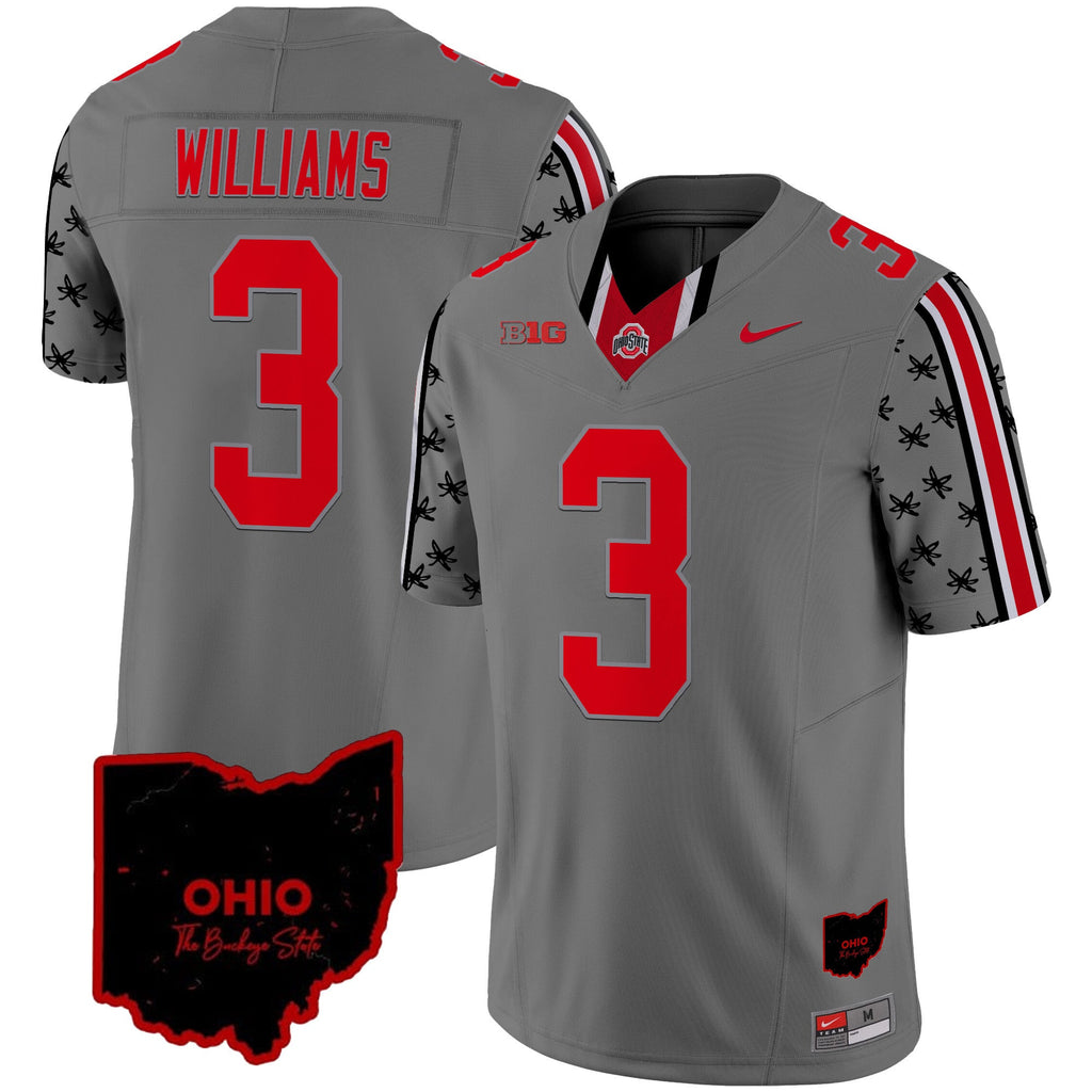 Men's Ohio State Buckeyes 2024 Home Patch Vapor Limited Jersey - All Stitched - image 27