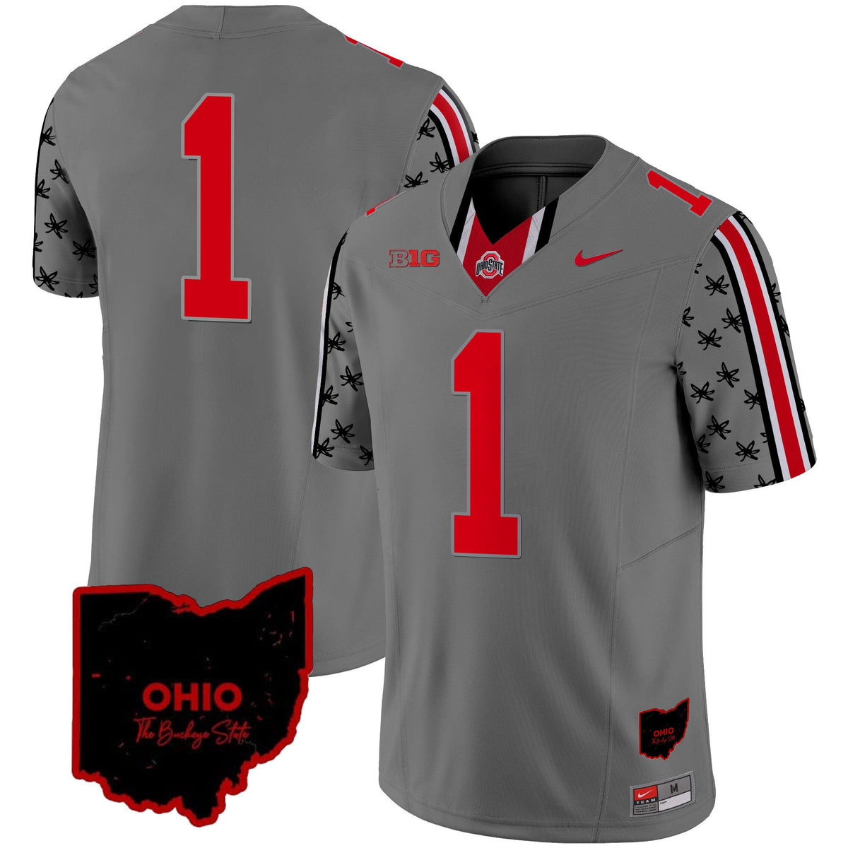 Men's Ohio State Buckeyes 2024 Home Patch Vapor Limited Jersey - All Stitched - image 28