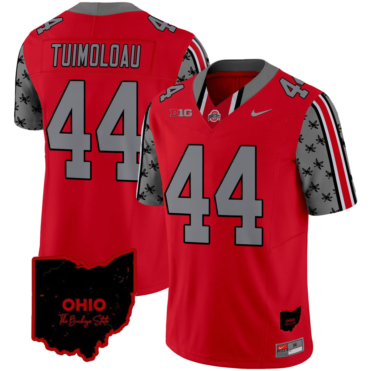 Men's Ohio State Buckeyes 2024 Home Patch Vapor Limited Jersey - All Stitched - image 30
