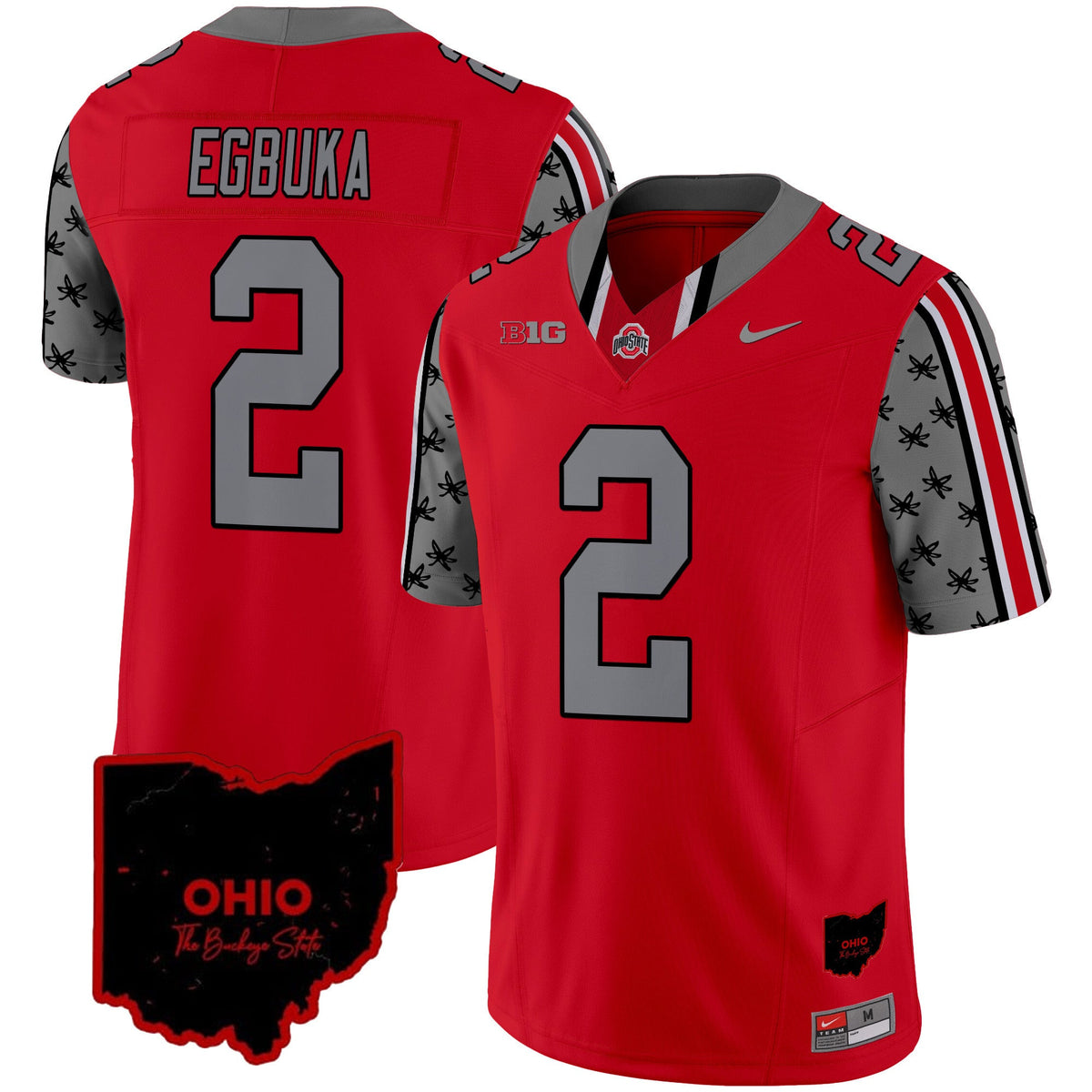 Men's Ohio State Buckeyes 2024 Home Patch Vapor Limited Jersey - All Stitched - image 33