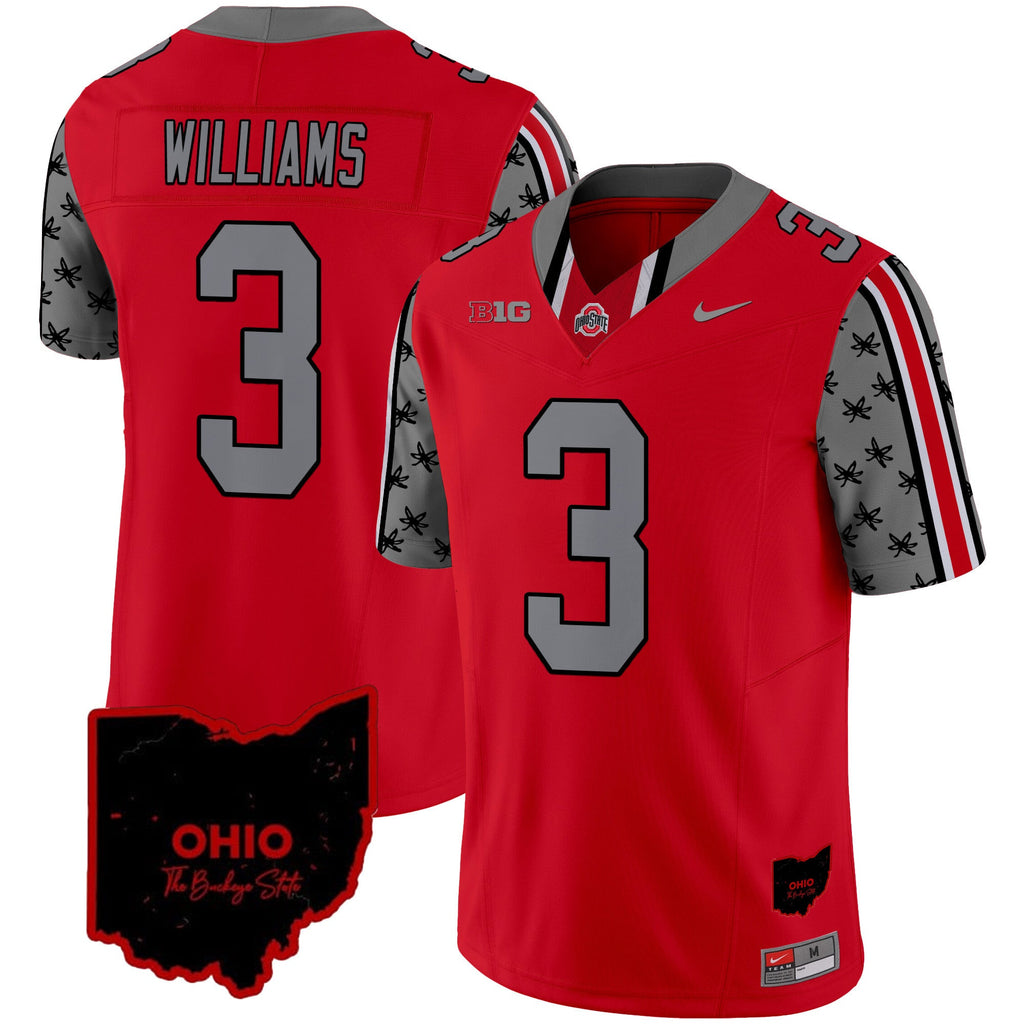 Men's Ohio State Buckeyes 2024 Home Patch Vapor Limited Jersey - All Stitched - image 34