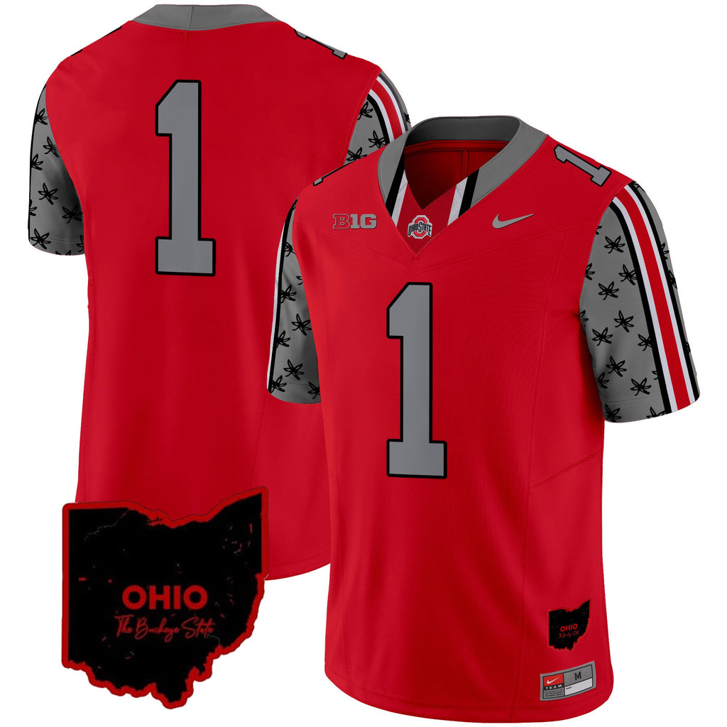 Men's Ohio State Buckeyes 2024 Home Patch Vapor Limited Jersey - All Stitched - image 35