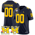 Michigan Wolverines Rose Bowl Custom Game Jersey - All Stitched - image 1