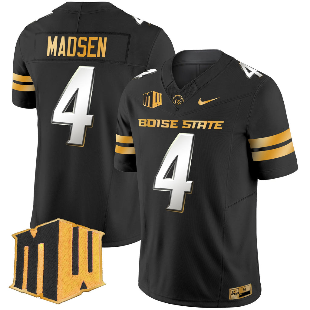Men's Boise State Broncos 2024 Gold Vapor Limited Jersey - All Stitched - image 2