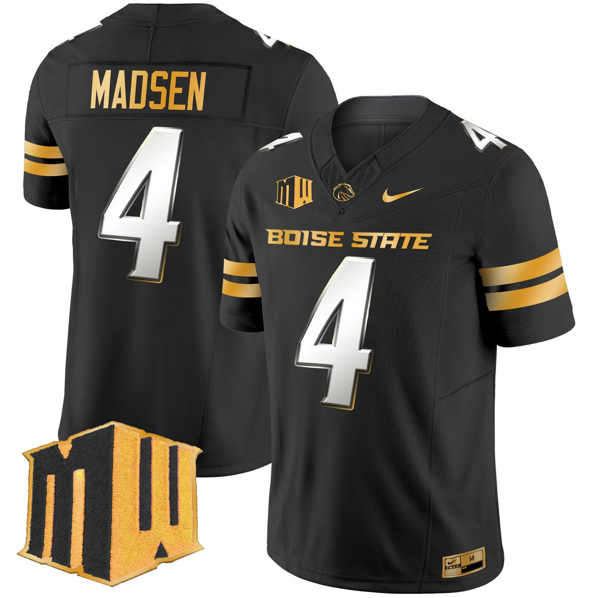 Men's Boise State Broncos 2024 Gold Vapor Limited Jersey - All Stitched - image 2