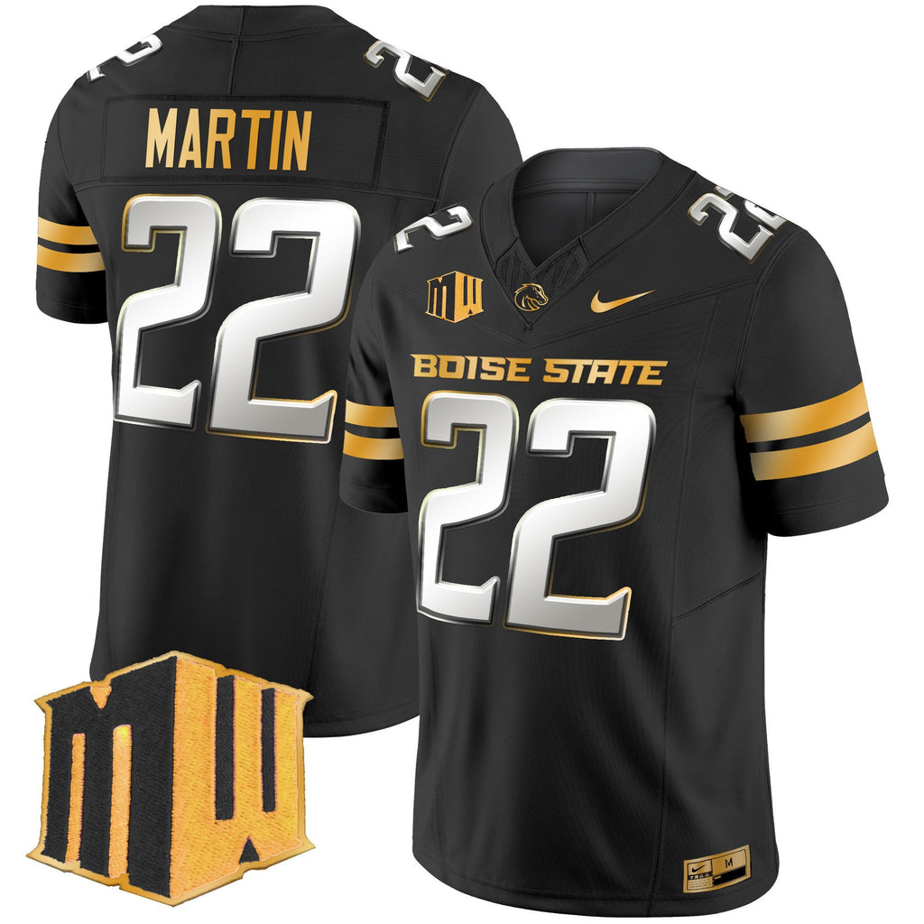 Men's Boise State Broncos 2024 Gold Vapor Limited Jersey - All Stitched - image 6