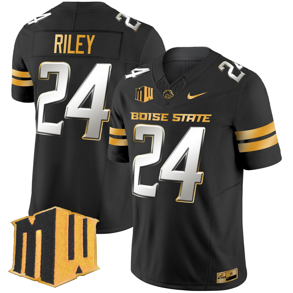 Men's Boise State Broncos 2024 Gold Vapor Limited Jersey - All Stitched - image 7
