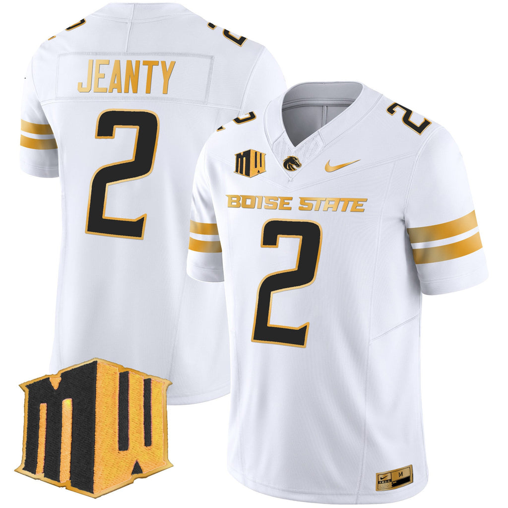 Men's Boise State Broncos 2024 Gold Vapor Limited Jersey - All Stitched - image 17