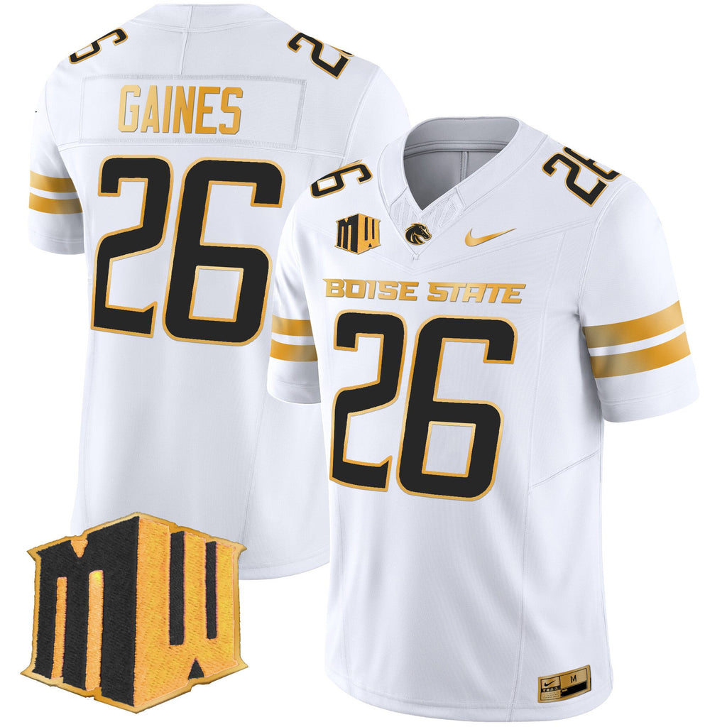 Men's Boise State Broncos 2024 Gold Vapor Limited Jersey - All Stitched - image 20