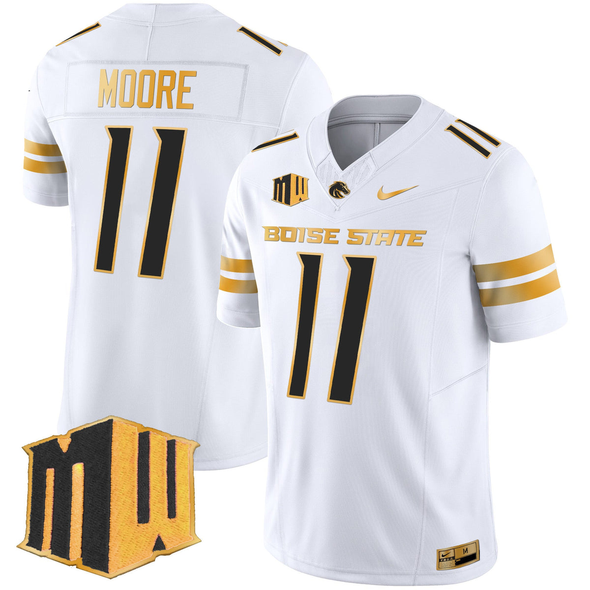 Men's Boise State Broncos 2024 Gold Vapor Limited Jersey - All Stitched - image 21