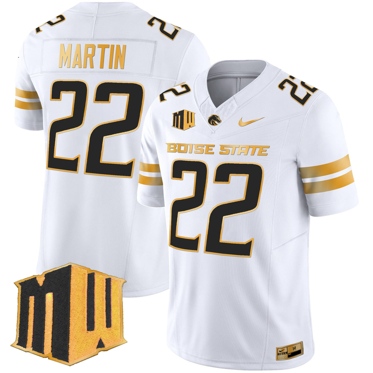 Men's Boise State Broncos 2024 Gold Vapor Limited Jersey - All Stitched - image 22