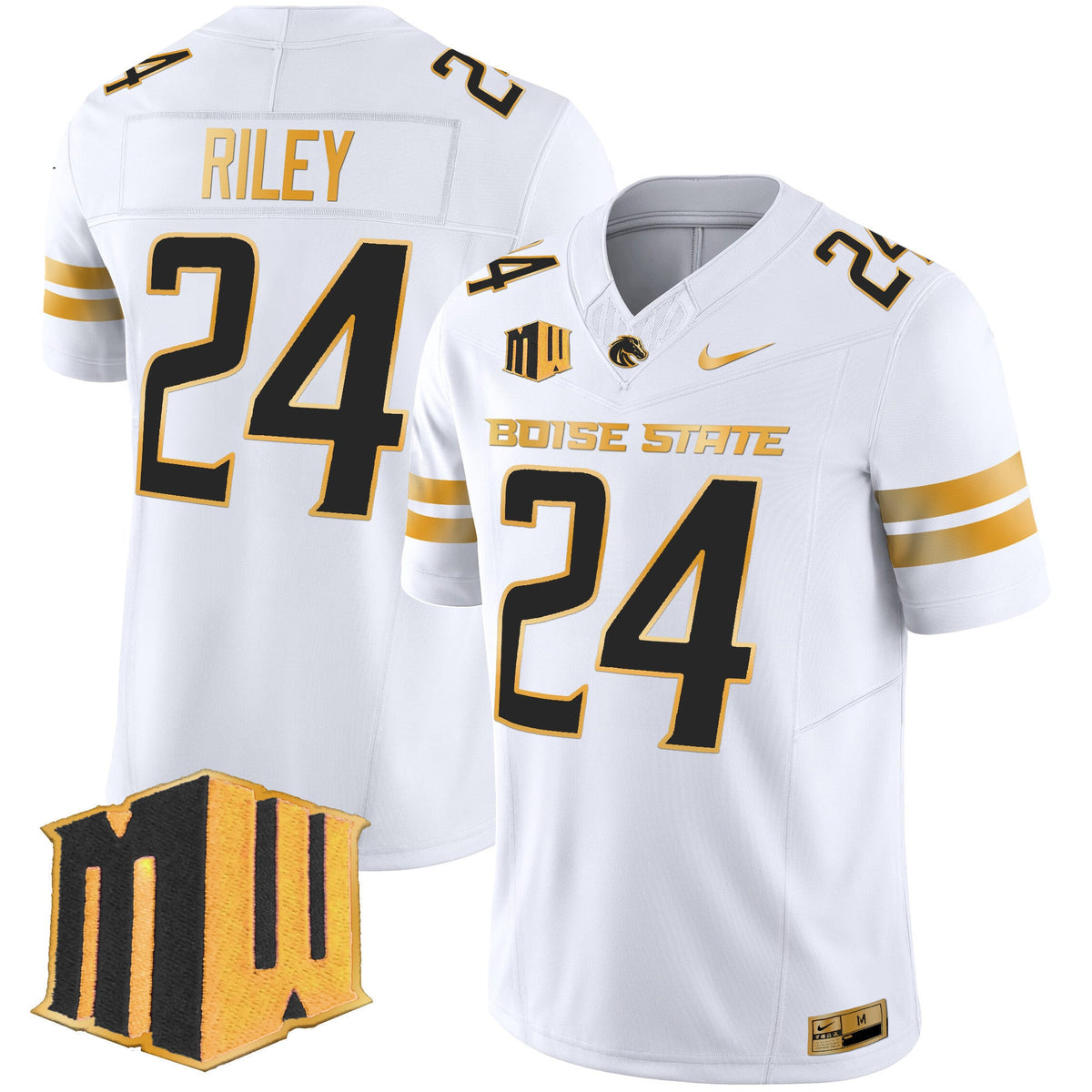 Men's Boise State Broncos 2024 Gold Vapor Limited Jersey - All Stitched - image 23