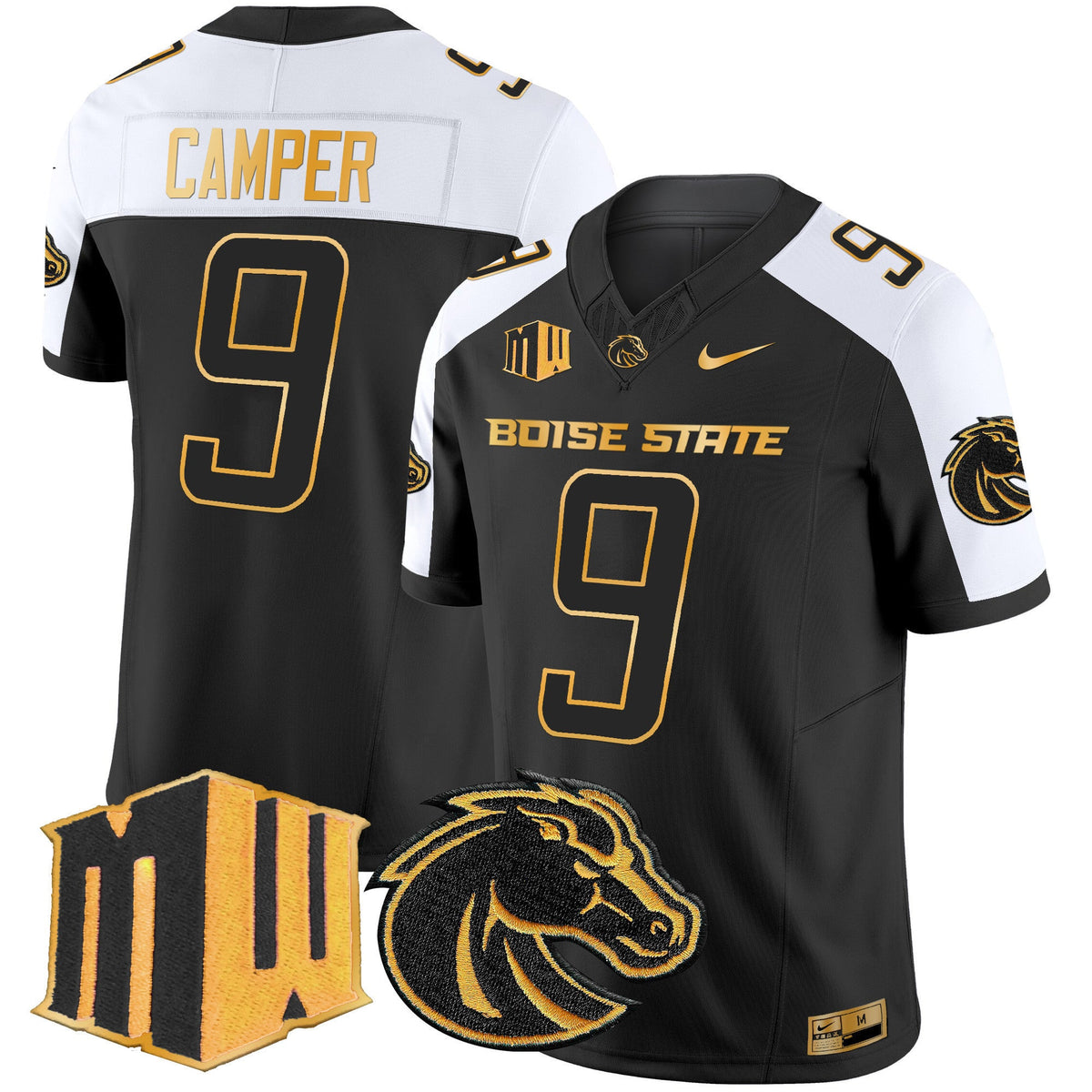 Men's Boise State Broncos 2024 Gold Vapor Limited Jersey - All Stitched - image 27