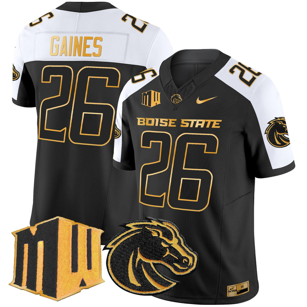 Men's Boise State Broncos 2024 Gold Vapor Limited Jersey - All Stitched - image 28