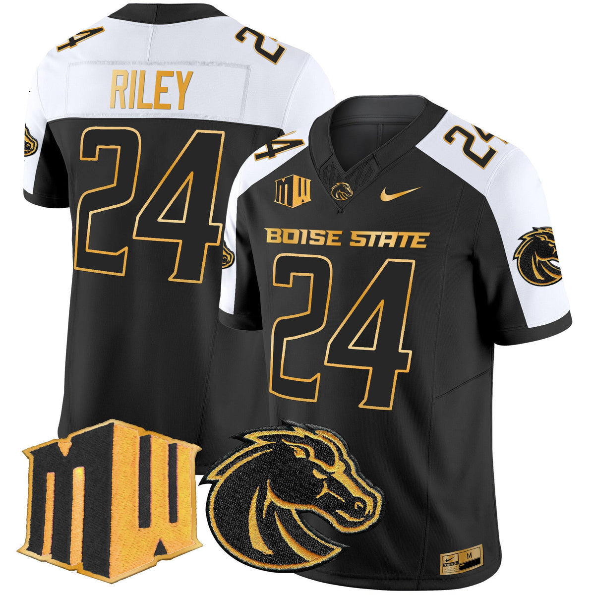 Men's Boise State Broncos 2024 Gold Vapor Limited Jersey - All Stitched - image 31