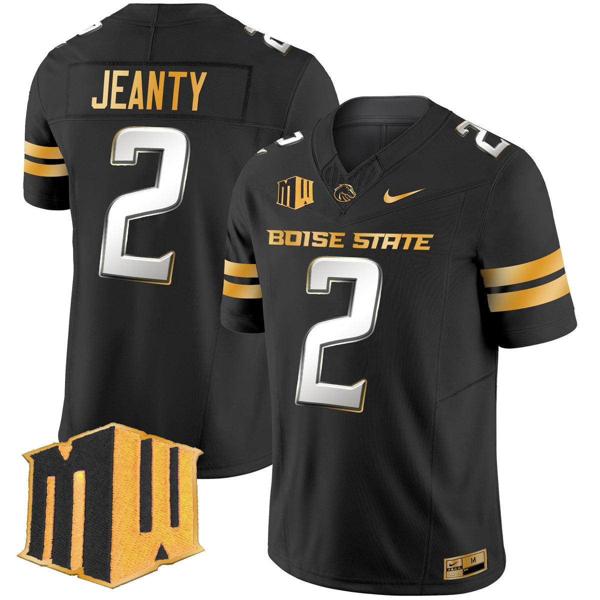 Men's Boise State Broncos 2024 Gold Vapor Limited Jersey - All Stitched - image 1