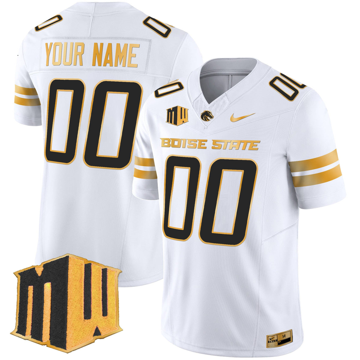 Boise State Broncos 2024 Gold Vapor Limited Custom Jersey - All Stitched - image 3