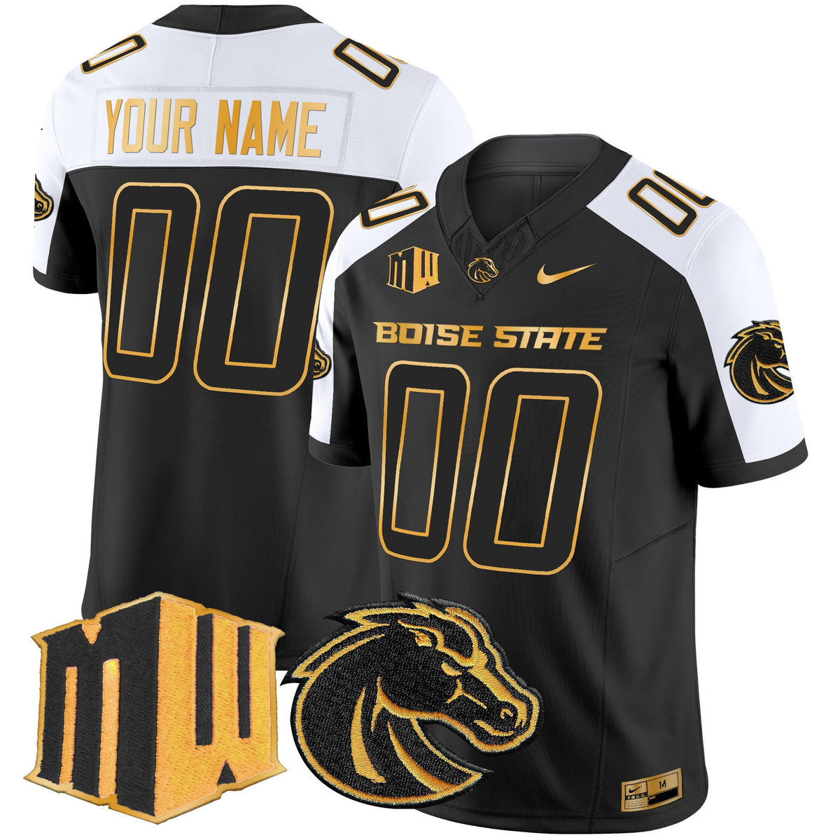 Boise State Broncos 2024 Gold Vapor Limited Custom Jersey - All Stitched - image 4