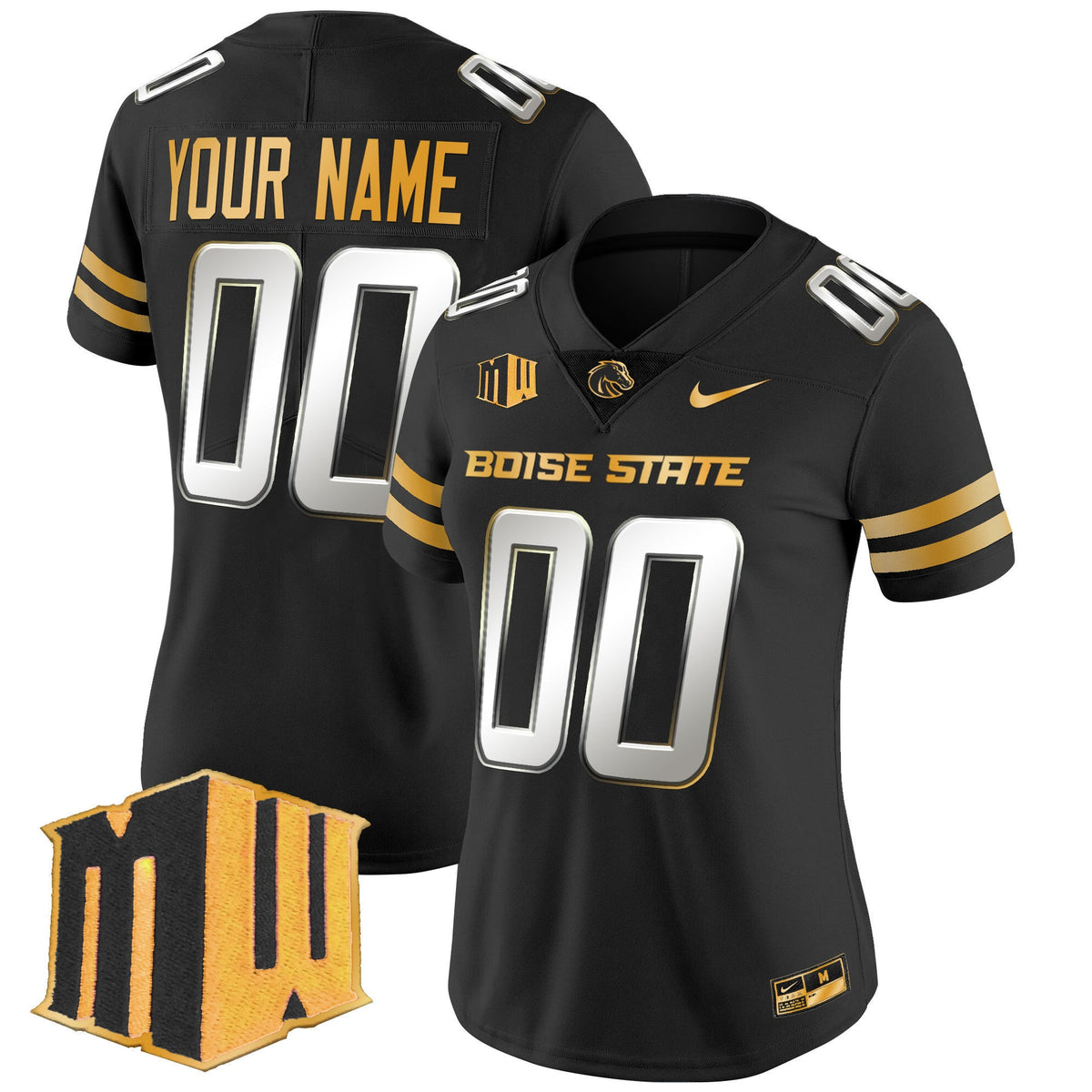 Boise State Broncos 2024 Gold Vapor Limited Custom Jersey - All Stitched - image 5