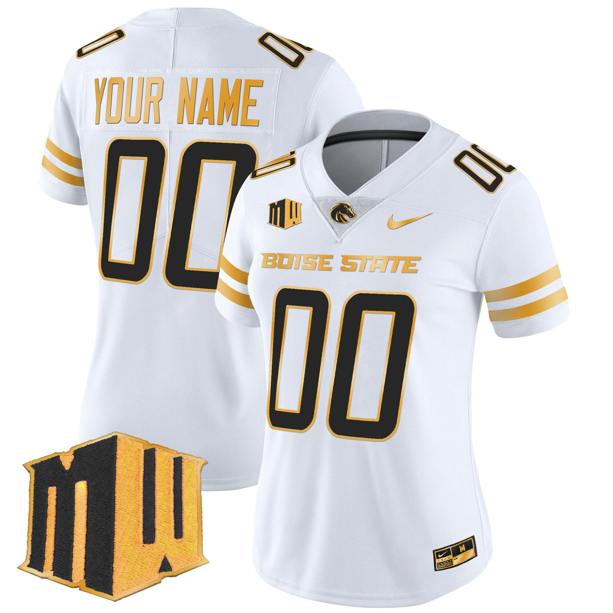 Boise State Broncos 2024 Gold Vapor Limited Custom Jersey - All Stitched - image 7