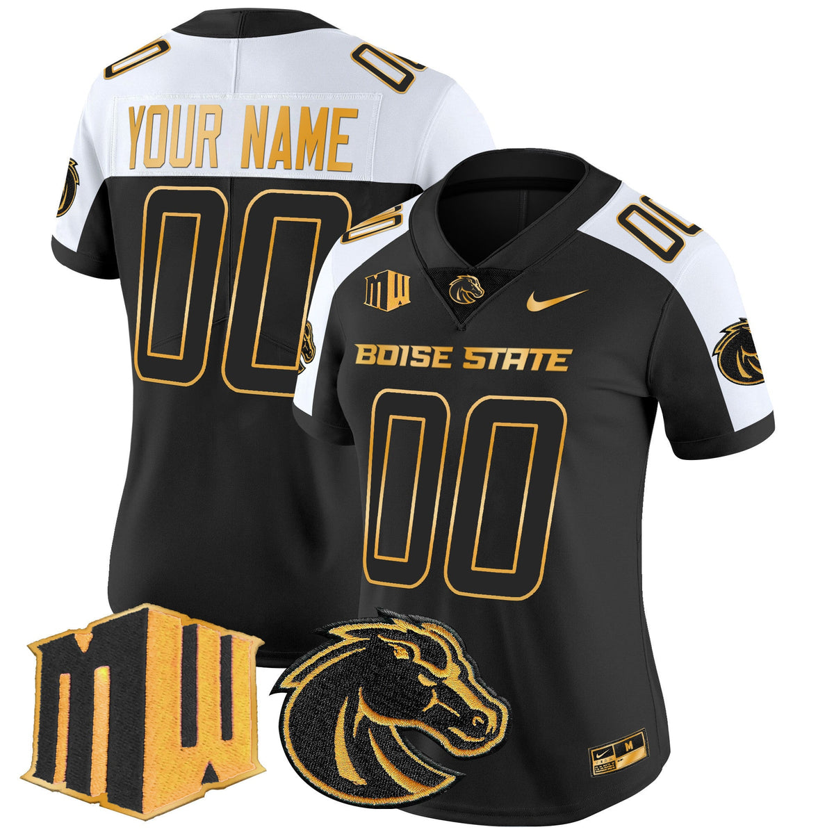 Boise State Broncos 2024 Gold Vapor Limited Custom Jersey - All Stitched - image 8