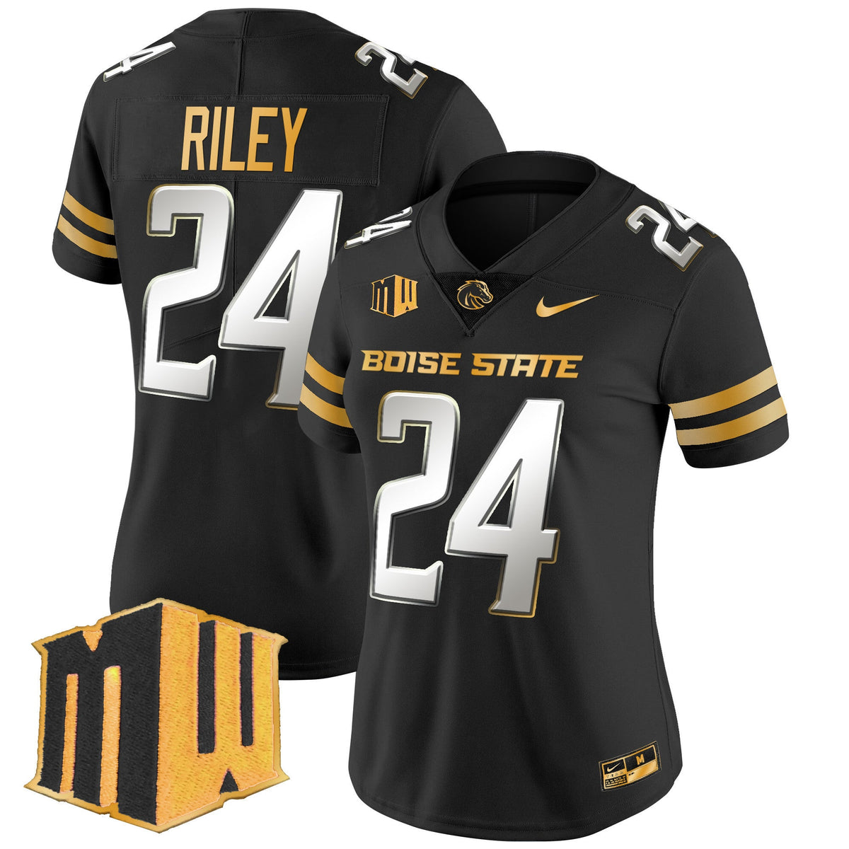 Women's Boise State Broncos 2024 Gold Vapor Limited Jersey - All Stitched - image 7
