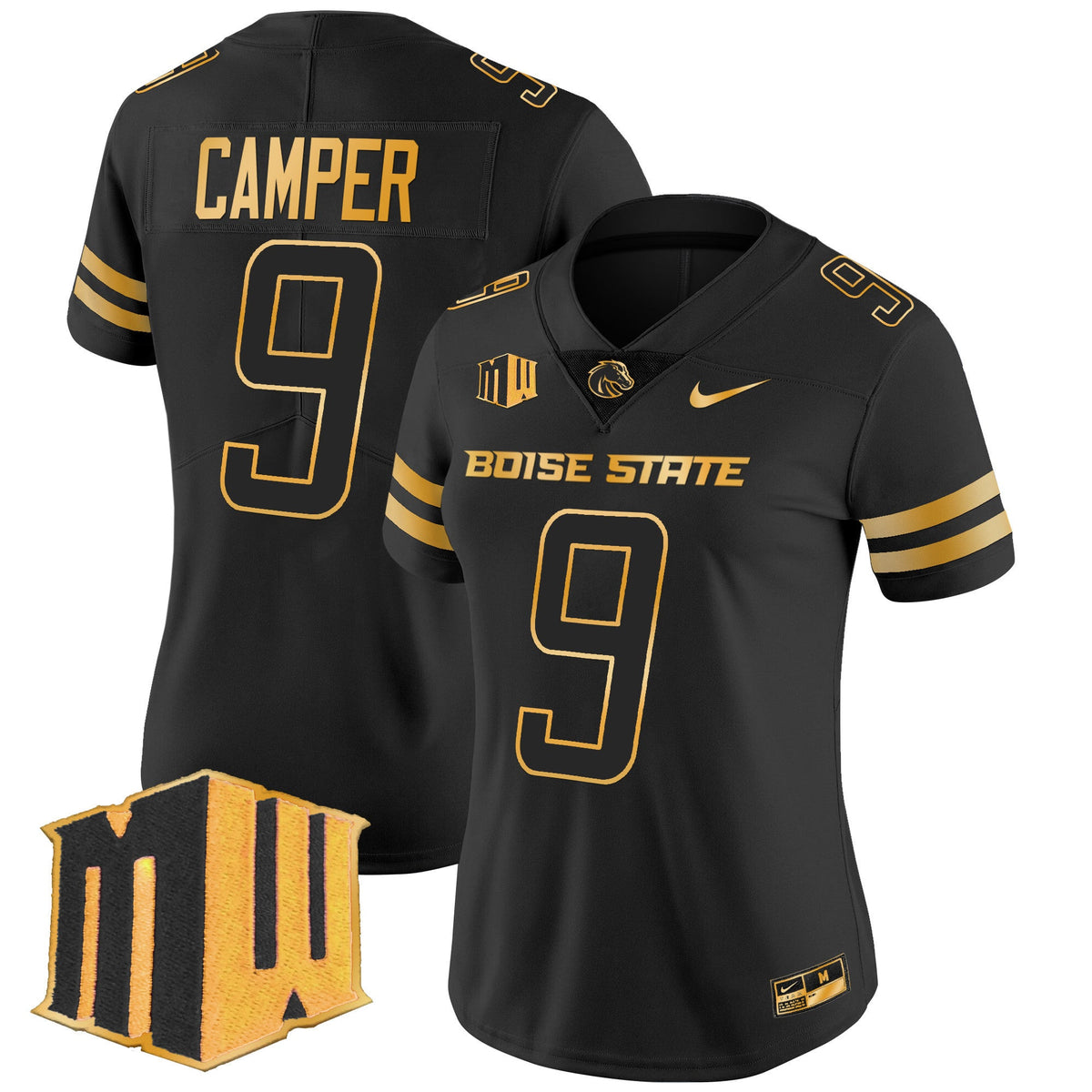 Women's Boise State Broncos 2024 Gold Vapor Limited Jersey - All Stitched - image 11