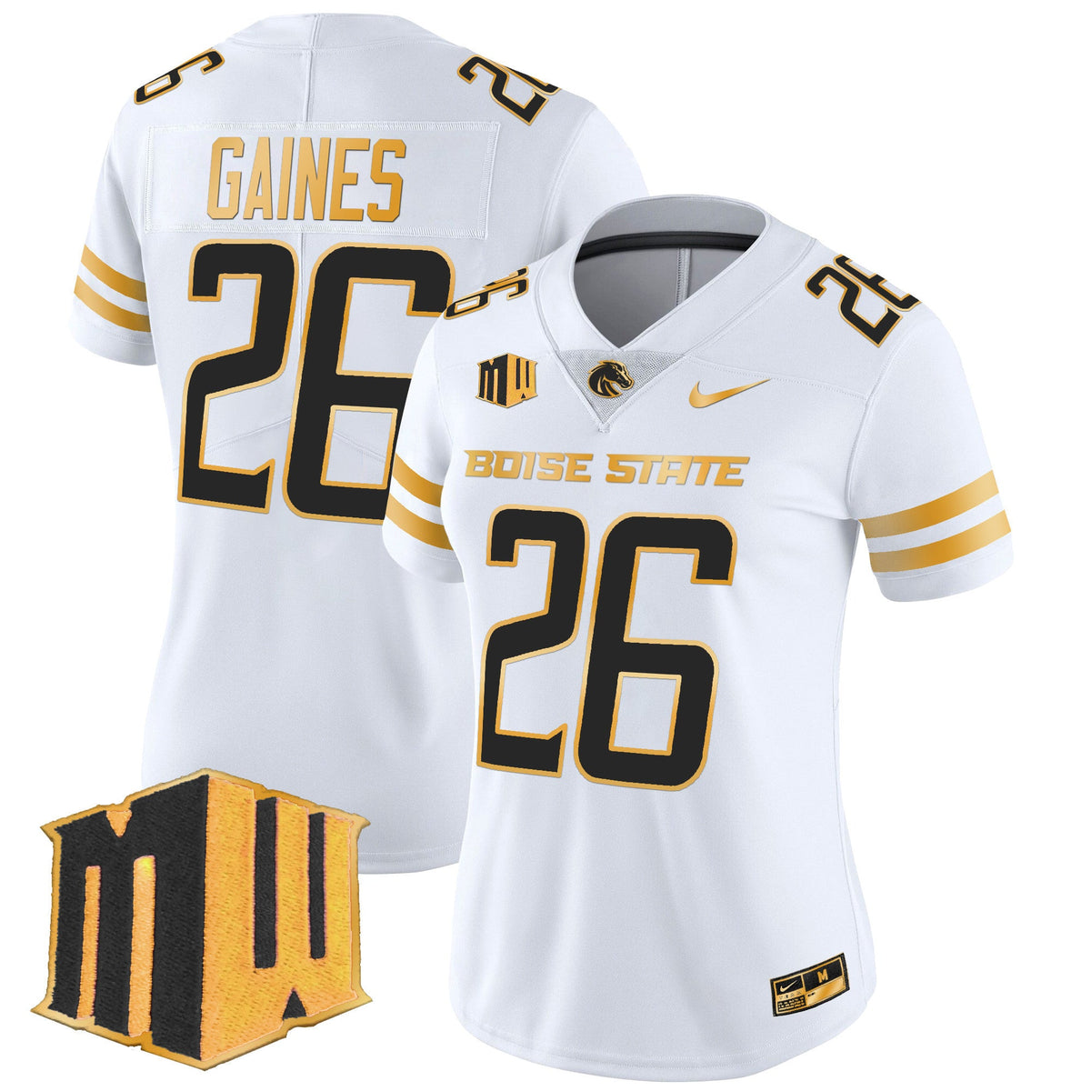 Women's Boise State Broncos 2024 Gold Vapor Limited Jersey - All Stitched - image 20