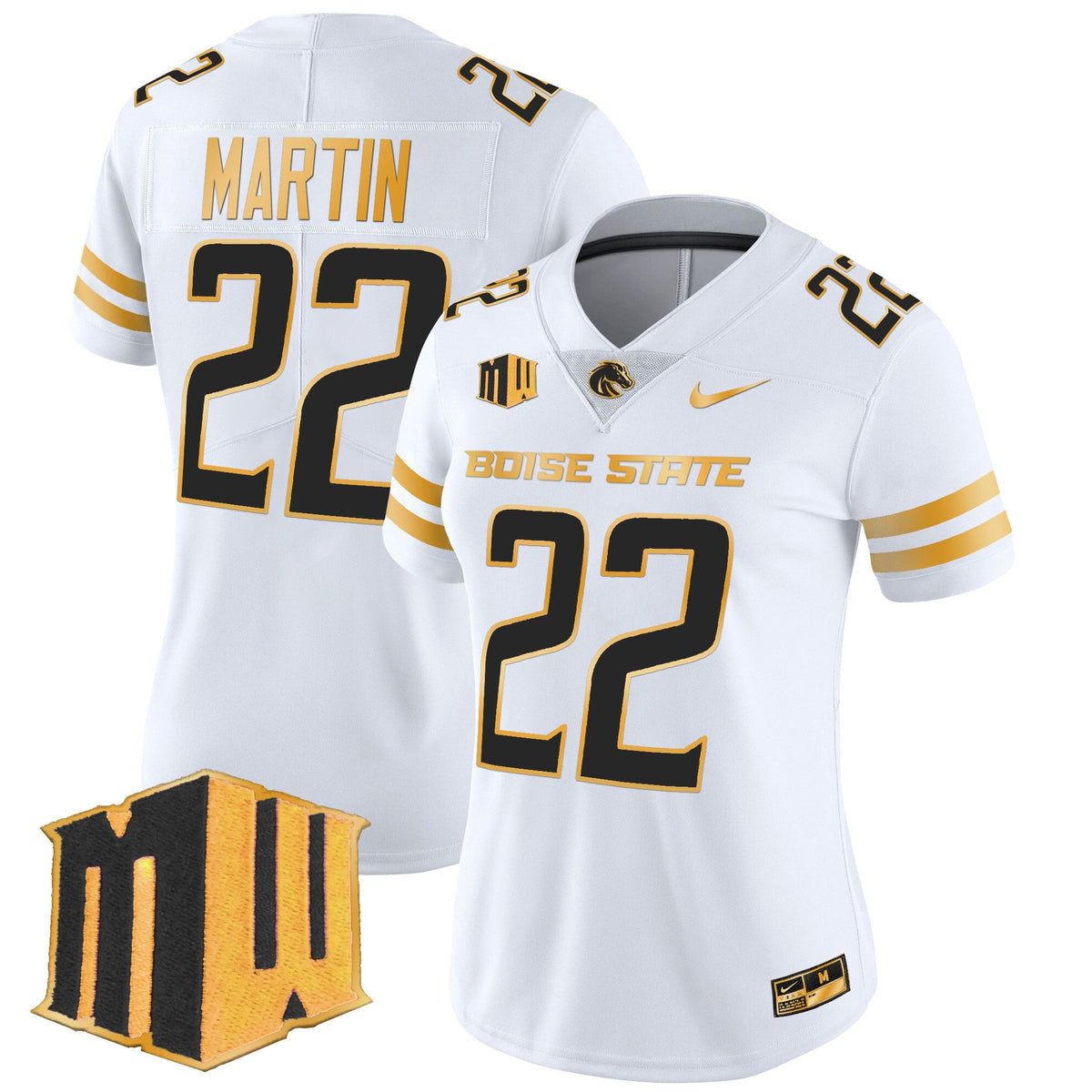 Women's Boise State Broncos 2024 Gold Vapor Limited Jersey - All Stitched - image 22