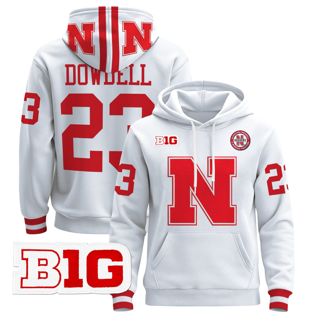 Men's Nebraska Cornhuskers 2024 Pullover Hoodie V2 - All Stitched - image 9