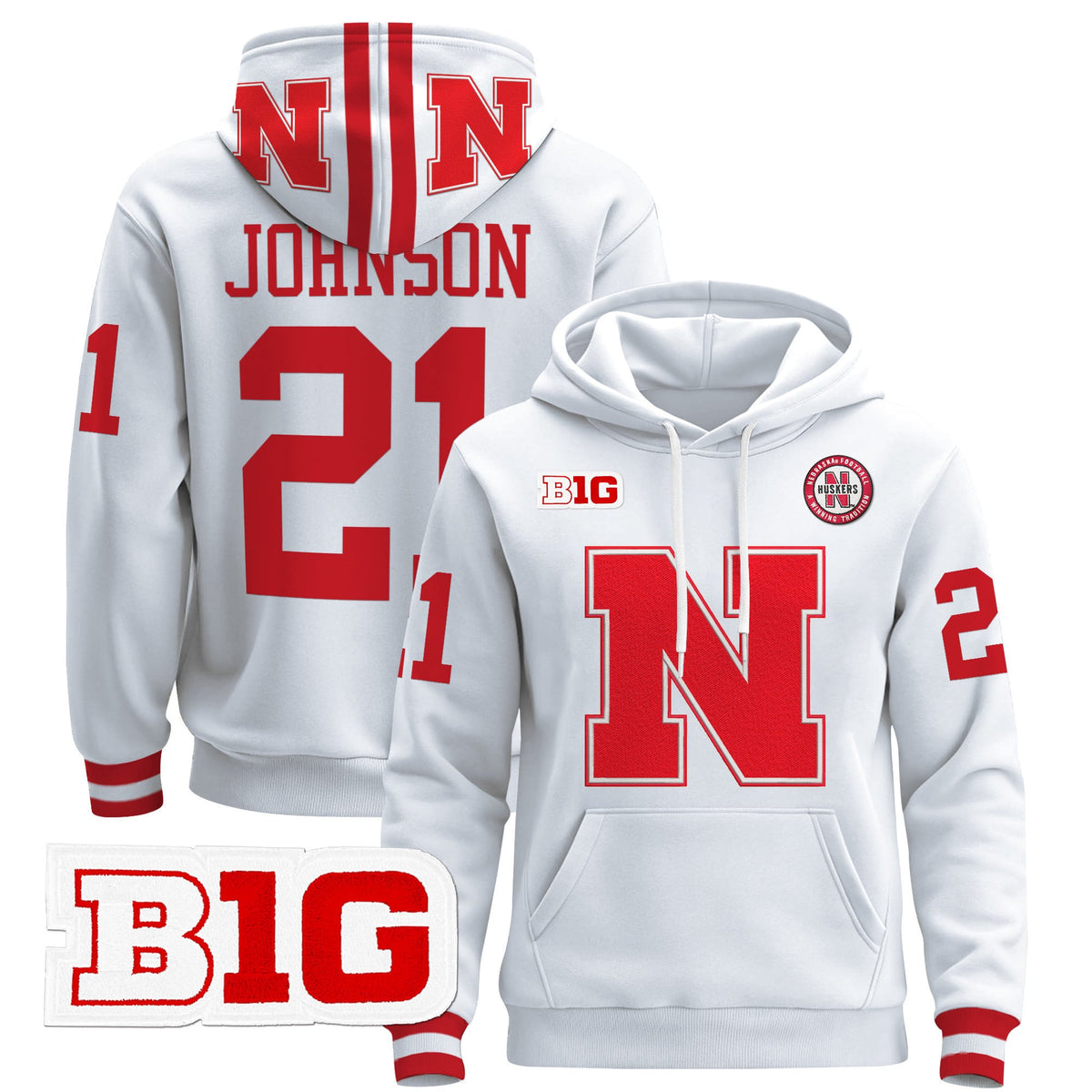 Men's Nebraska Cornhuskers 2024 Pullover Hoodie V2 - All Stitched - image 11